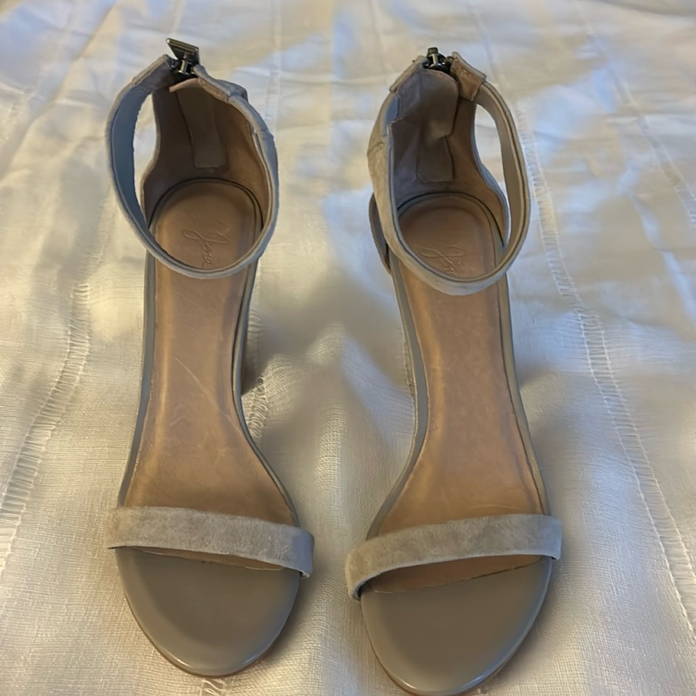 Joie Heeled Sandals Grey color